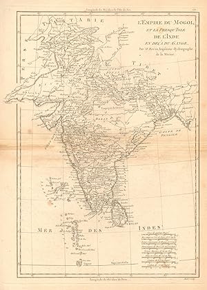 LEmpire du Mogol et la PresquIsle de llnde en decà du Gange [The Mughal Empire and the Indian ...