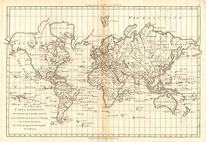 Carte générale de toutes les parties connues de la surface de la terre, en carte reduite [General...