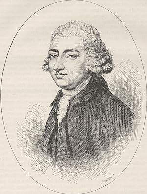 Edmund Burke (From a miniature by Sir Joshua Reynolds)