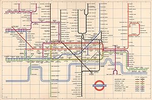 London Transport - Diagram of lines - 1958 [658/1307M/250,000 (R)]