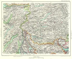 Inverness; Argyle; Perth; Dumbarton; Inverary; Rannoch; Glen Lochay; Glen Lyon - Scotland, Map 14