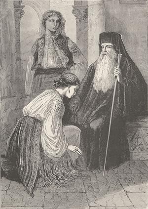 Wallachian Popa (Priest of the Greek Church) and peasant women
