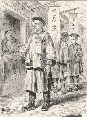Chinaman selling the "Pekin Gazette"