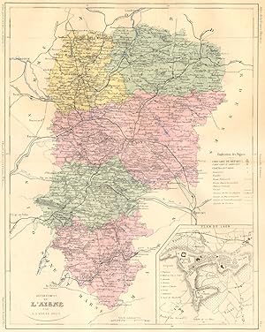Departement de L'Aisne; Plan de Laon
