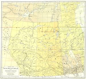 Map of Manitoba and North West Territory (Dominion of Canada) 1905