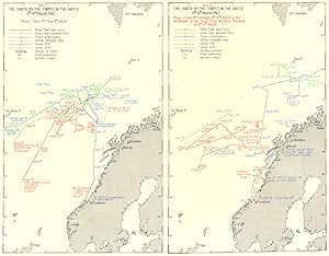 Map 12. The Sortle by the Tirpitz in the Arctic 6th - 13th March 1942