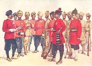 Punjab Regiments; 21st Punjabis Subadar-Major Adam Khel (Afridi); 24th Punjabis Subadar Jat Sikh;...