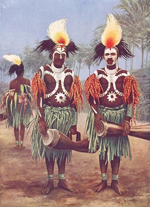 Dancers of the Fly River region - Apart from great ceremonies, which something last for weeks, th...