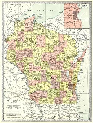Wisconsin; Inset map of Milwaukee and Vicinity