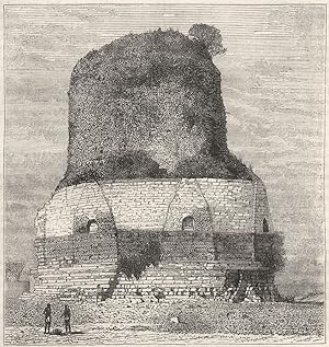 View of the Tope or Temple of Dhameh, near Benares