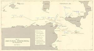 Map 35 Convoy to Malta. Operation Pedestal 11th -13th August 1942