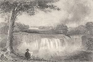 South East view of the great cataract on Casconchiagon or little Seneca's River, Lake Ontario 1768