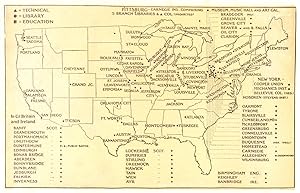 Map showing the libraries already presented by Mr. Carnegie 1902