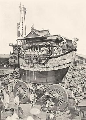 The Gion festival of Kyoto - This illustration shows one of the twenty-three dashi, or cars, in t...