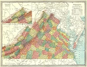 Virginia; Inset map of Western Portion of Virginia