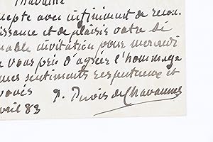 Carte autographe signée