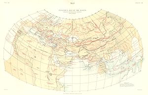 Map ptolemy's map of the World, compared with the actual positions after H. Kiepert