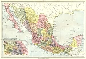 Mexico; Inset map of Mexico