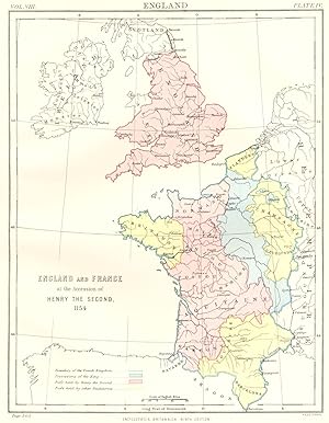 England; England and France at the accession of Henry the second 1154