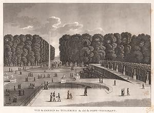 Vue du Jardin des Tuileries du côté du Pont-Tournant
