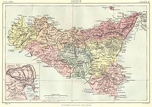 Sicily; Inset map of Ancient Syracuse