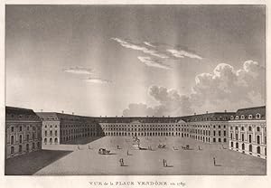 Vue de la Place Vendôme en 1789
