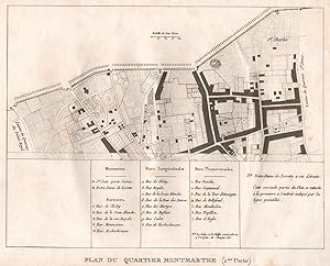 Plan du Quartier Montmartre (2me Partie)