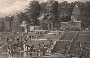 Sutteeism on the Banks of the Ganges-Preparing for the Immolation of a Hindoo Widow