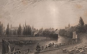 View of Cambridge, from The Ely Road