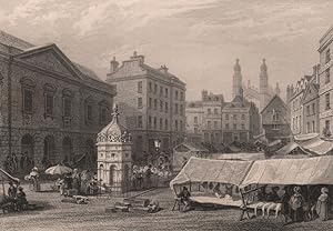 The Market Place, Shewing The Town Hall & Hobson's Conduit