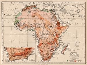 Africa (Physical); Inset map of Enlarged map of the Cape Colony