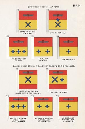 Spain; Distinguishing Flags-Air Force; Marshal of the Air Force; Chief of Air Staff; Air Lieutena...