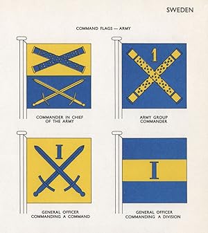 Sweden; Command Flags-Army; Commander in Chief of the Army; Army Group Commander; General Officer...
