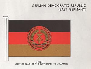 German Democratic Republic (East Germany); Ensign (Service Flag of the Nationale Volksarmee). The...