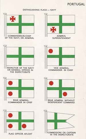 Portugal; Distinguishing Flags-Navy; Commander-In-chief of the Navy, or Admiral; Admiral Superint...