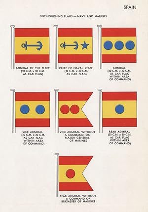 Spain; Distinguishing Flags-Navy and Marines; Admiral of the Fleet; Chief of Naval Staff; Admiral...