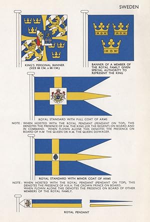 Sweden; King's Personal Banner; Banner of a member of the Royal family given special Authority to...