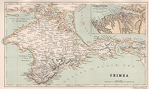 Crimea; Inset map of Sebastopol