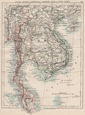 Siam, Anam, Cambodia, Cochin China, Tong King