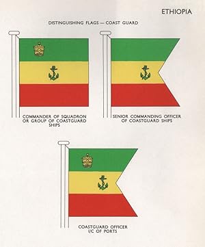 Ethiopia; Distinguishing Flags-Coast Guard; Commander of Squadron or group of Coastguard Ships; S...
