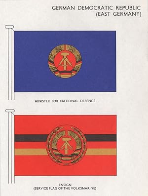 German Democratic Republic (East Germany); Minister for National Defence; Ensign (Service Flag of...