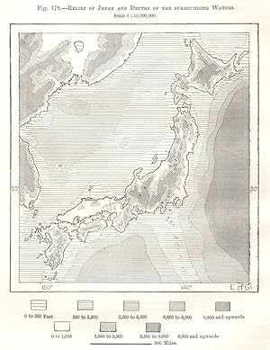 Relief of Japan and Depths of the Surrounding Waters