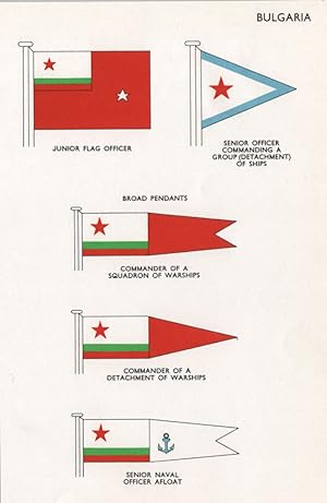 Bulgaria; Junior Flag Officer; Senior Officer Commanding a group (Detachment) of Ships; Broad Pen...