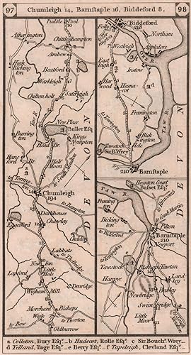 [London to Barnstaple and from thence to Biddeford commencing at Exeter] : Chulmleigh - Barnstapl...