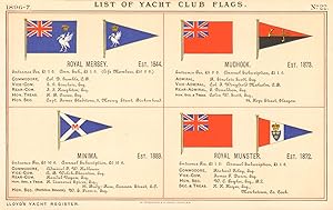 List of Yacht Club Flags - Royal Mersey, Est. 1844 - Mudhook, Est. 1873 - Minima, Est. 1889 - Roy...
