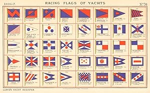 Racing Flags of Yachts - Whelp, Cap. G.D.A. Alexander. R.A - Anisande, W.J. Muller - Gemma, Duboi...