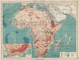 Africa (Physical); Inset map of Enlarged map of the Cape Colony