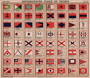 Distinguishing Flags of Yachts - Kãrestan, E.A. Weijmers - Romola, A.A. Sanderson - Bingo, Lt. W....