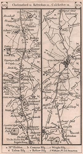 [London to Chelmsford Colchester & Harwich measured from White Chapel Church] : Ingatestone - Che...