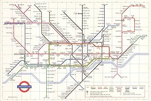 London Transport - Underground diagram of lines - No. 1 1972 [172/1141M/750,000]